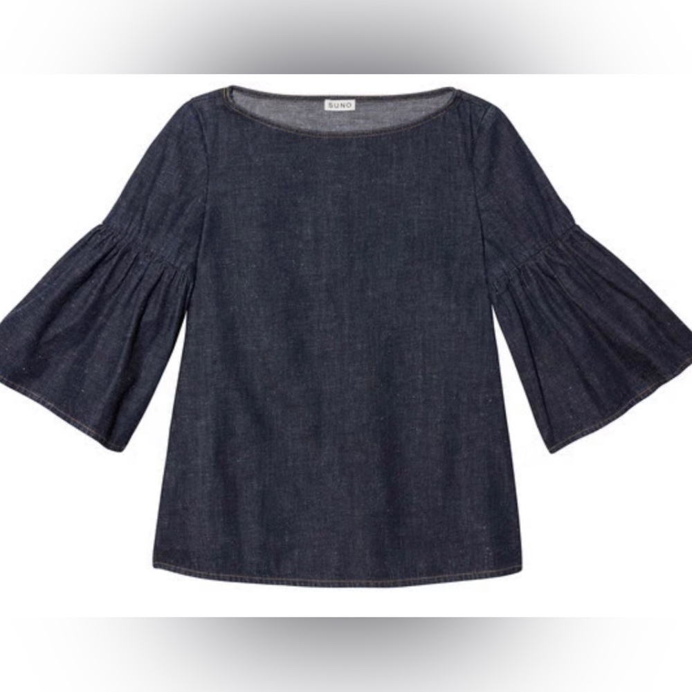 EUC SUNO Shirred Sleeve Tunic - Size 4